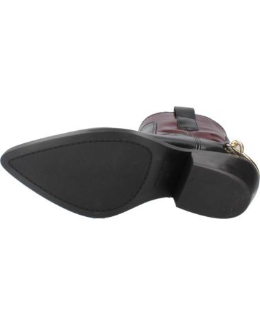 ALPE BOTINES HOLLY NEGROS Y GRANATES CON CADENA DECORATIVA NGRBRD