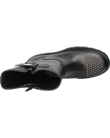 ALPE BOTINES AGNES NEGROS CON TACHUELAS DORADAS Y HEBILLA NEGRO