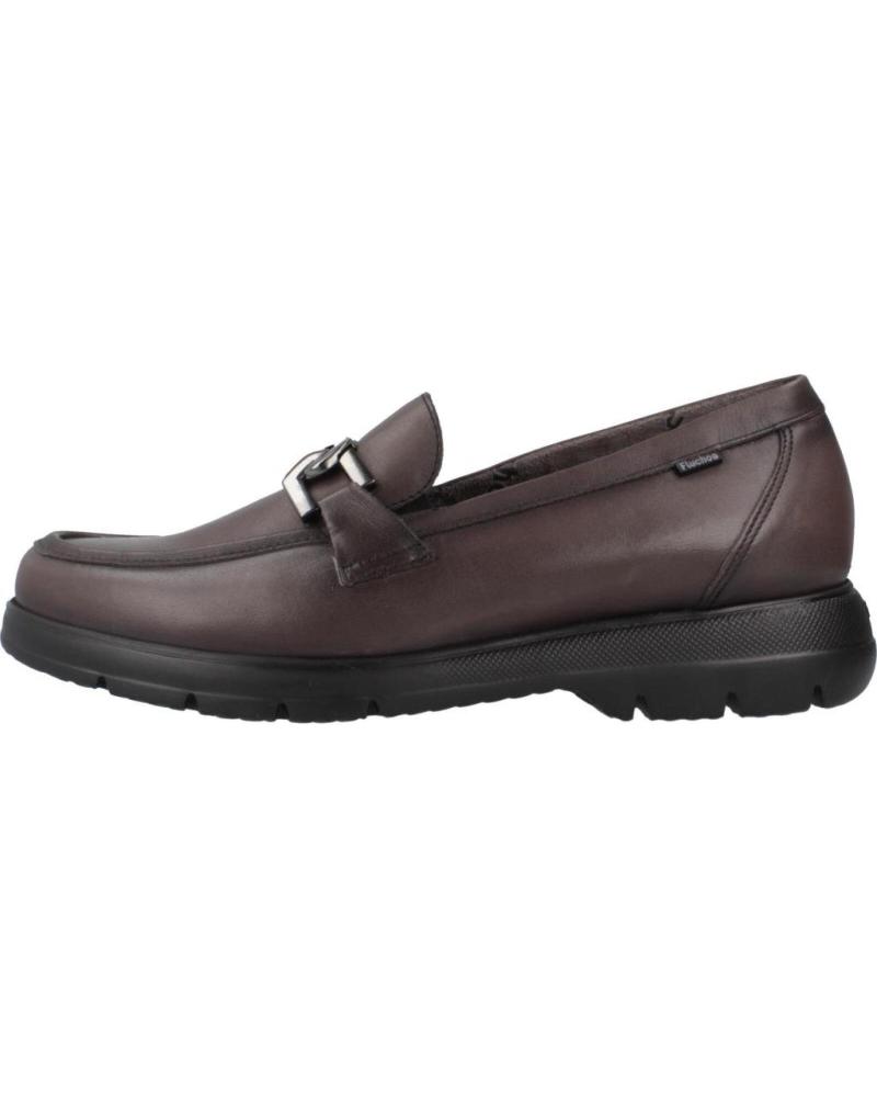 MOCASSINS EN CUIR FLUCHOS F1794 GRIS GRAPHITE GRAFITO