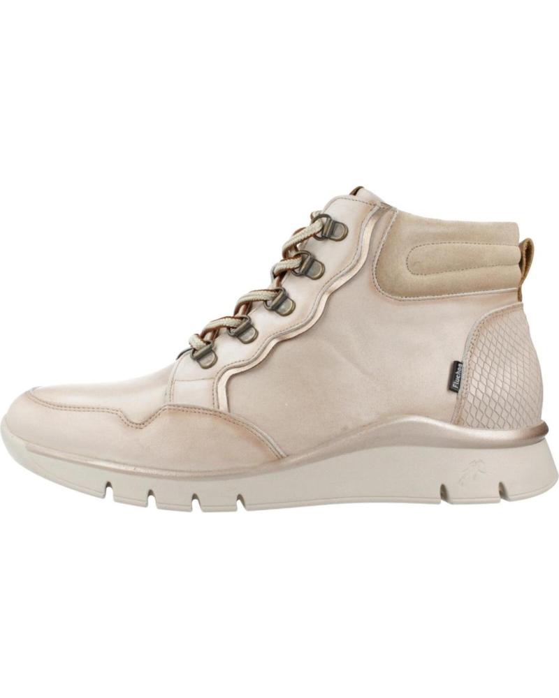 FLUCHOS BOTINES MUJER MODELO F2073 COLOR BEIS CRISTL