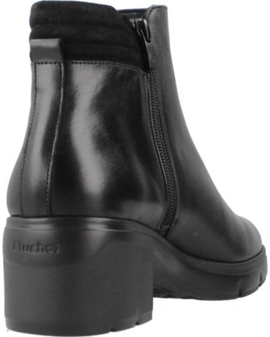 BOTINES DE TACÓN FLUCHOS F2102 NEGROS NEGRO