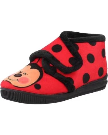CALZADOS GALDON HOUSE SLIPPERS MODEL 647 LADYBUG ROJO