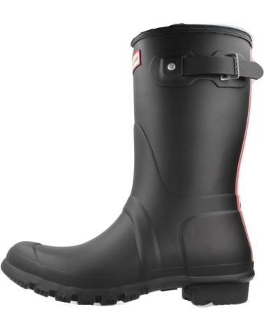 HUNTER WELLINGTON BACKSTRAP SHORT BOOTS WFS2353RMA BLACK NEGRO