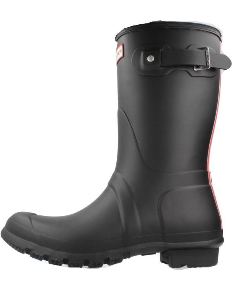 HUNTER WELLINGTON BACKSTRAP SHORT BOOTS WFS2353RMA BLACK NEGRO