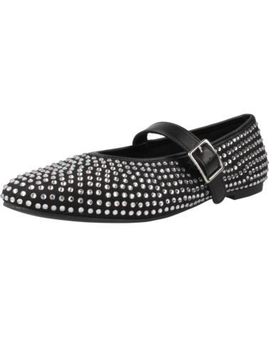 LA STRADA BAILARINAS 2300416S NEGRO CON TACHUELAS BLACK