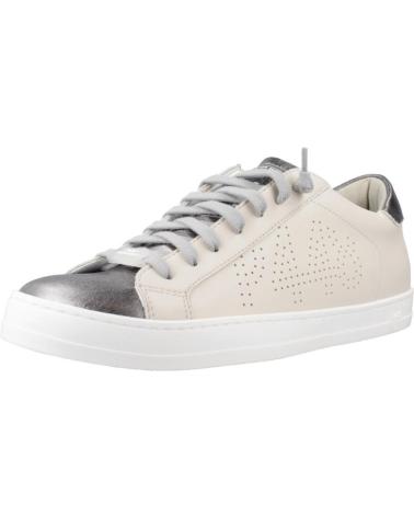 P448 CORJOHNW BEIGE SNEAKERS WITH METALLIC TOE NDEGUN