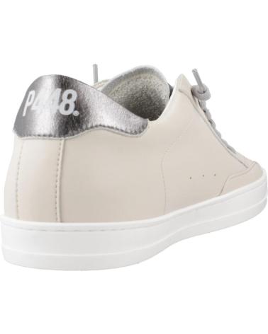 P448 CORJOHNW BEIGE SNEAKERS WITH METALLIC TOE NDEGUN
