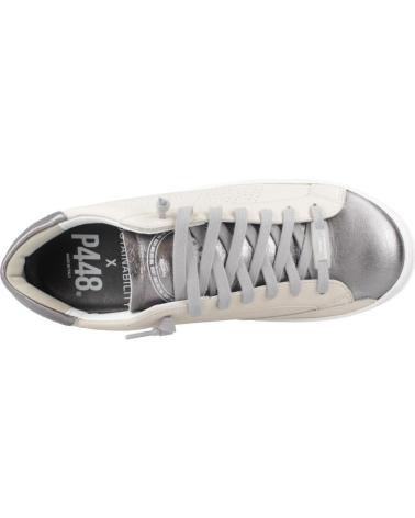 P448 CORJOHNW BEIGE SNEAKERS WITH METALLIC TOE NDEGUN