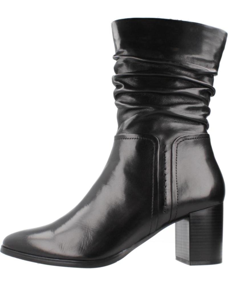 REGARDE LE CIEL BOTTES JOAN11 EN CUIR NOIR BLACK