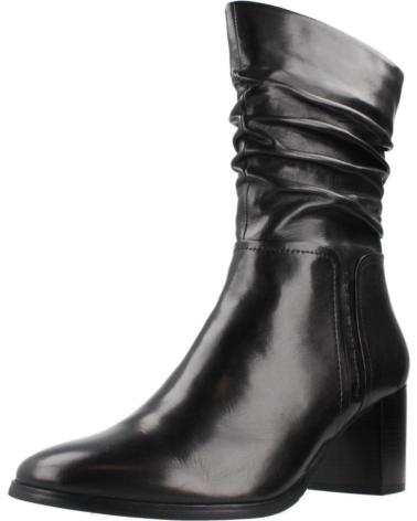 REGARDE LE CIEL BOTTES JOAN11 EN CUIR NOIR BLACK