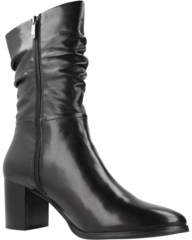 REGARDE LE CIEL BOTTES JOAN11 EN CUIR NOIR BLACK