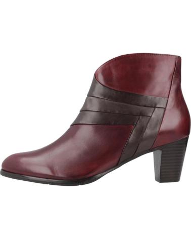 BOTTINES REGARDE LE CIEL SONIA SNGTDM EN CUIR COULEUR BORDEAUX SNGTDM