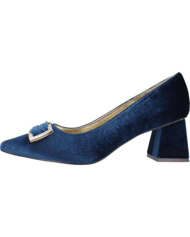 ESCARPINS EN VELOURS MENBUR MODÈLE 257090W05M BLEU MARINE AVEC BOUCLE NAVY