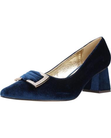 ESCARPINS EN VELOURS MENBUR MODÈLE 257090W05M BLEU MARINE AVEC BOUCLE NAVY