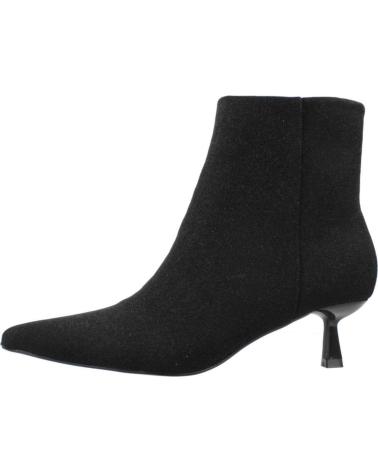 BOTTINES MENBUR MODÈLE 258210A01M NOIRES À TALON KITTEN ET BOUT POINTU BLACK