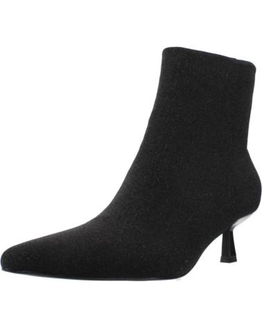 BOTTINES MENBUR MODÈLE 258210A01M NOIRES À TALON KITTEN ET BOUT POINTU BLACK