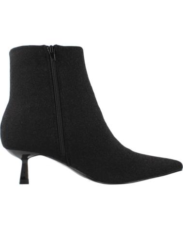 BOTTINES MENBUR MODÈLE 258210A01M NOIRES À TALON KITTEN ET BOUT POINTU BLACK