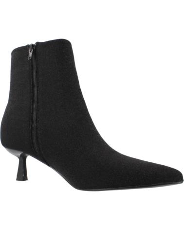 BOTTINES MENBUR MODÈLE 258210A01M NOIRES À TALON KITTEN ET BOUT POINTU BLACK