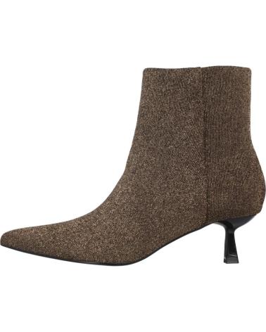 BOTTINES MENBUR MODÈLE 258210A00M OR PAILLETÉ À TALON KITTEN ET BOUT POINTU GOLD
