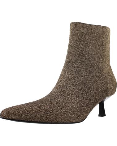 BOTTINES MENBUR MODÈLE 258210A00M OR PAILLETÉ À TALON KITTEN ET BOUT POINTU GOLD