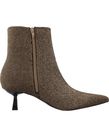 BOTTINES MENBUR MODÈLE 258210A00M OR PAILLETÉ À TALON KITTEN ET BOUT POINTU GOLD