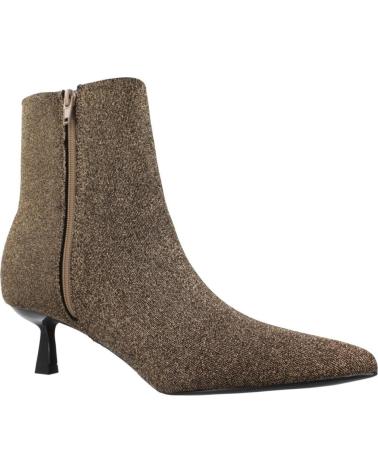 BOTTINES MENBUR MODÈLE 258210A00M OR PAILLETÉ À TALON KITTEN ET BOUT POINTU GOLD