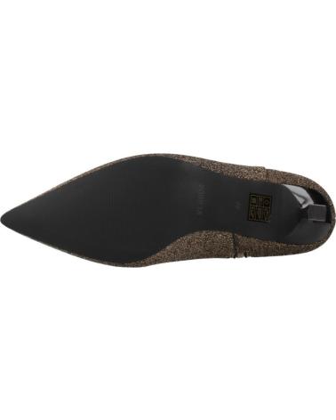 BOTTINES MENBUR MODÈLE 258210A00M OR PAILLETÉ À TALON KITTEN ET BOUT POINTU GOLD