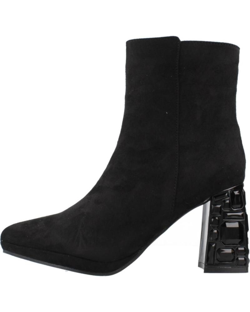 BOTTINES MENBUR 258400A01M NOIRES À TALON SCULPTÉ BLACK