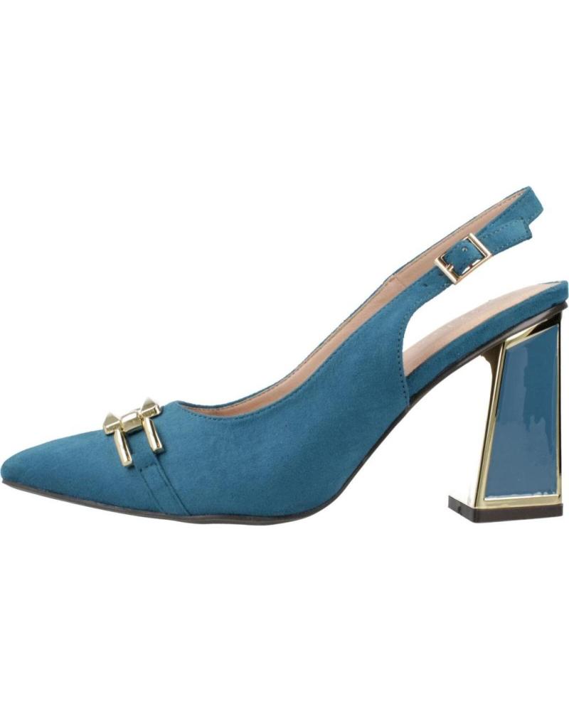 MENBUR BLOCK HEEL PUMPS 260450W60M PETROL BLUE PTRLUM