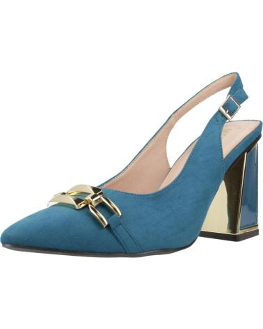 MENBUR BLOCK HEEL PUMPS 260450W60M PETROL BLUE PTRLUM