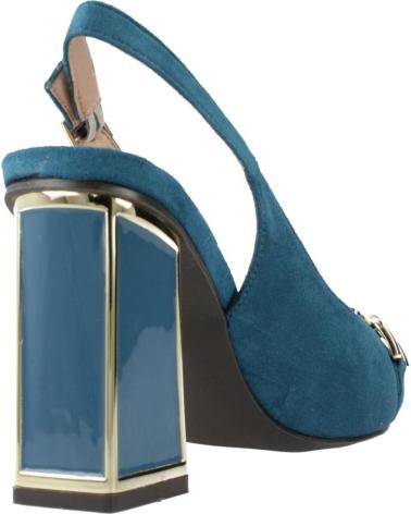 MENBUR BLOCK HEEL PUMPS 260450W60M PETROL BLUE PTRLUM