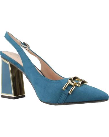 MENBUR BLOCK HEEL PUMPS 260450W60M PETROL BLUE PTRLUM