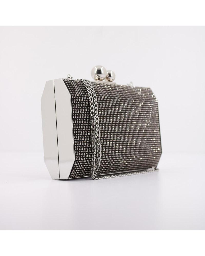 MENBUR CLUTCH 858790001M SCHWARZ MIT KETTE BLACK