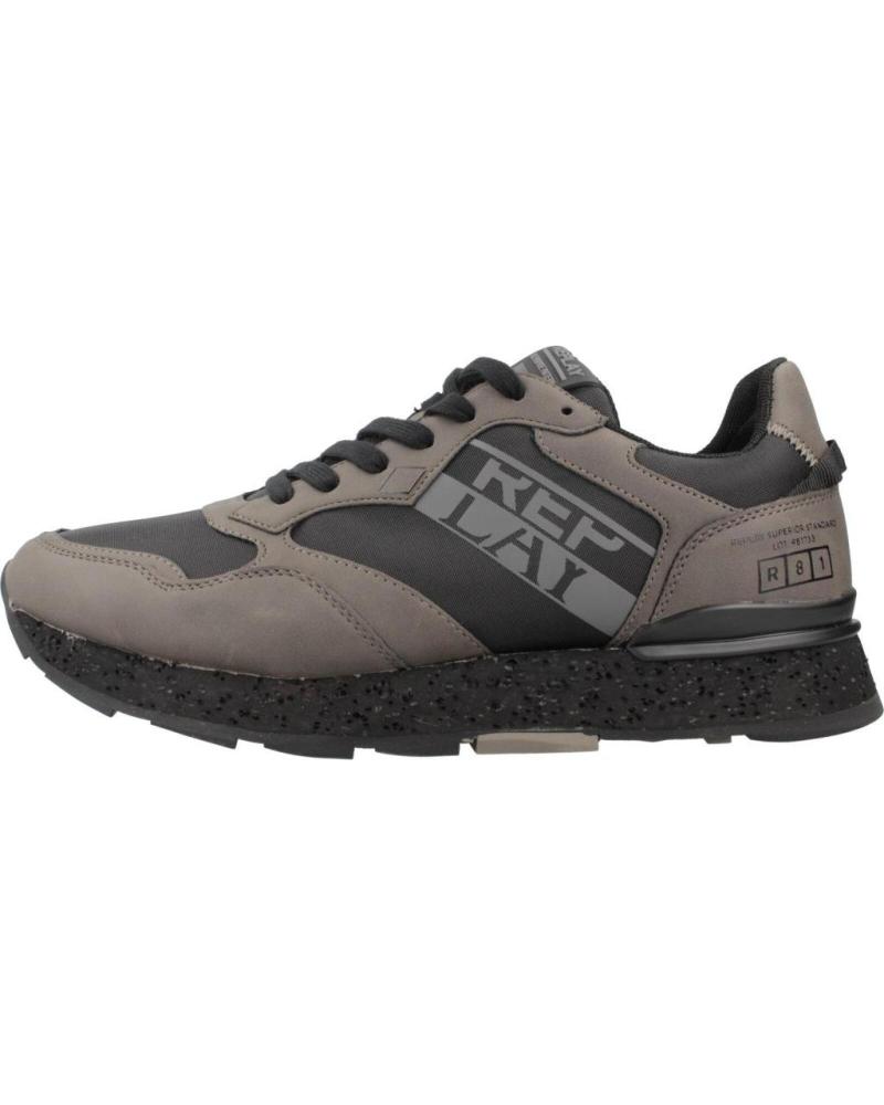 REPLAY RS680089S CASUAL SNEAKER GRAU/SCHWARZ FÜR HERREN GRYBLK