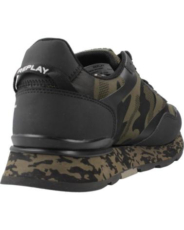 REPLAY RS680090T - FREIZEIT-SNEAKER CAMOUFLAGE SCHWARZ/GRÜN HERREN CMGRN