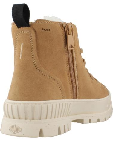 PALLADIUM BOTINES MUJER MODELO PALLASHOCK ZIP COLOR MARRON BROWN
