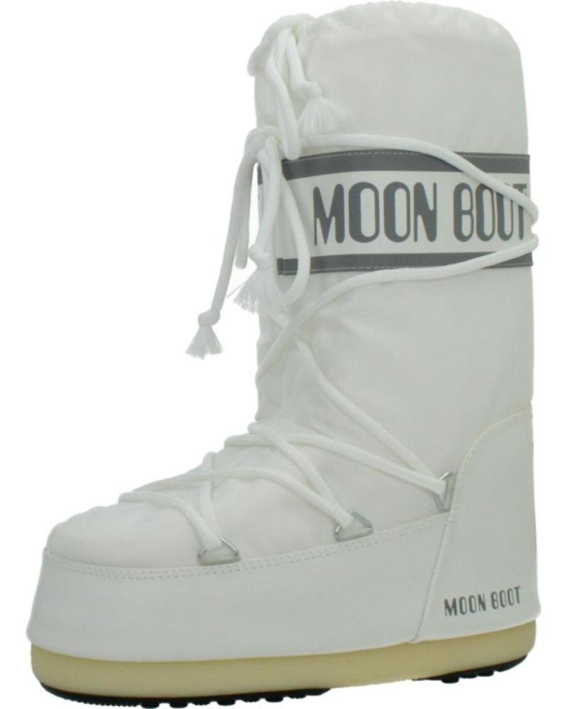 MOON BOOT MB ICON NYLON BOOTS WHITE WHITE