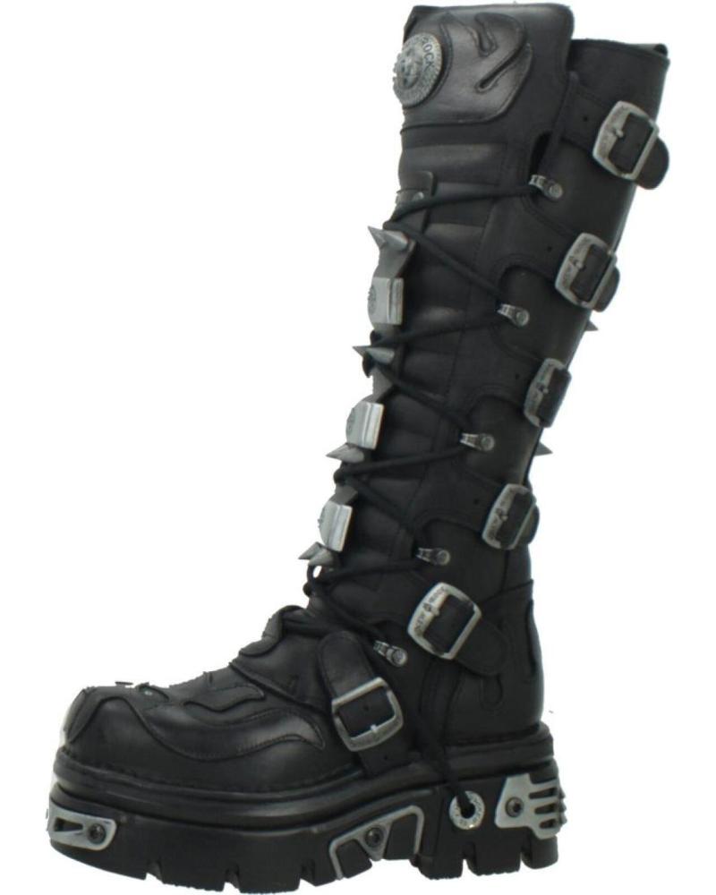 BOTAS NEW ROCK METALLIC M161 S1 NEGRAS NEGRO