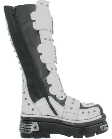 BOTAS NEW ROCK M800 C2 HIGH METALLIC BLANCAS Y NEGRAS BLANGRO