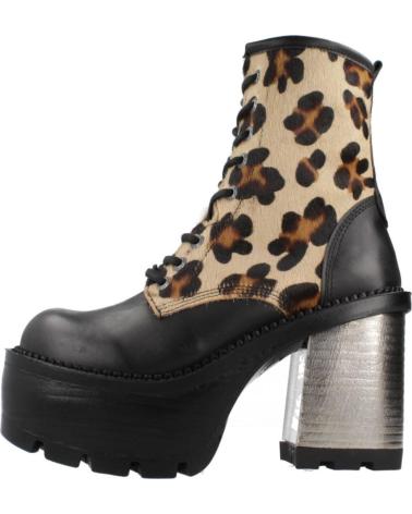 BOTAS NEW ROCK MSEVE02 C4 ANIMAL PRINT CON TACÓN METÁLICO BLANGRO