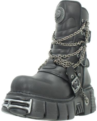 BOTA NEW ROCK METALLIC M1011 S1 NEGRA NEGRO