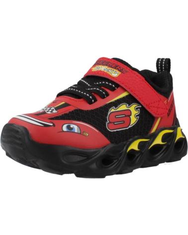 SKECHERS THERMO-FLASH WHEEL BUDDIES RDBK - BASKETS LUMINEUSES ROUGE/NOIR ROJO