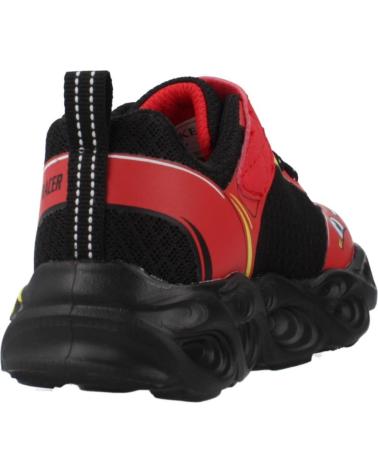 SKECHERS THERMO-FLASH WHEEL BUDDIES RDBK - BASKETS LUMINEUSES ROUGE/NOIR ROJO