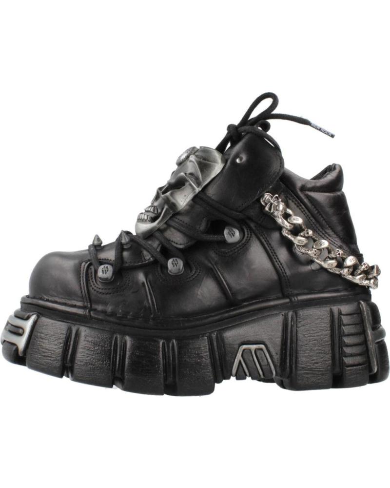 NEW ROCK ZAPATILLAS DE PLATAFORMA MODELO M.1491-S1 NEGRO NEGRO