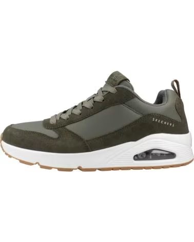 SKECHERS ZAPATILLAS HOMBRE MODELO UNO - STACRE COLOR VERDE OLV