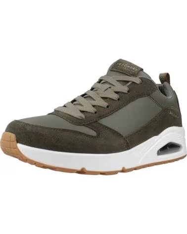 SKECHERS ZAPATILLAS HOMBRE MODELO UNO - STACRE COLOR VERDE OLV