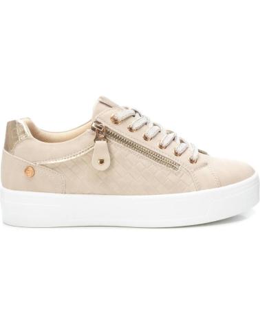 SNEAKER URBANA XTI 143625 BEIGE CON PLATFORM E CERNIERA LATERALE BEIGE