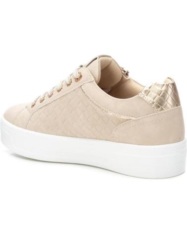SNEAKER URBANA XTI 143625 BEIGE CON PLATFORM E CERNIERA LATERALE BEIGE