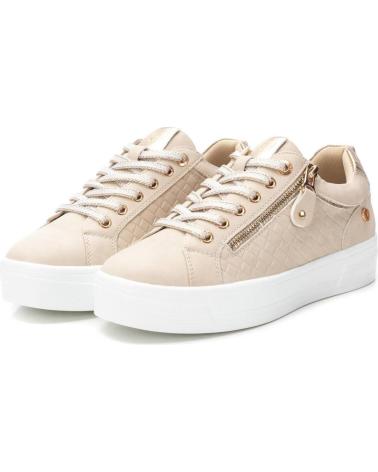 SNEAKER URBANA XTI 143625 BEIGE CON PLATFORM E CERNIERA LATERALE BEIGE