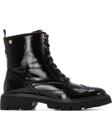 CARMELA BOTTINE MILITAIRE 162593 NOIR VERNI POUR FEMME NEGRO